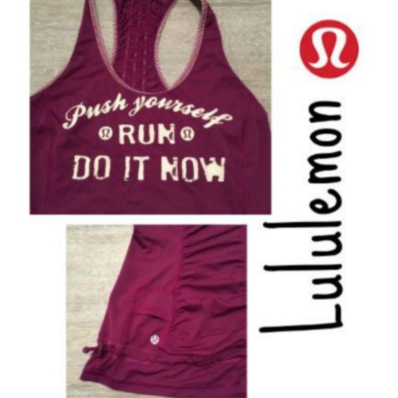 lululemon athletica Tops - Lululemon Athletica push yourself run tank sz  6